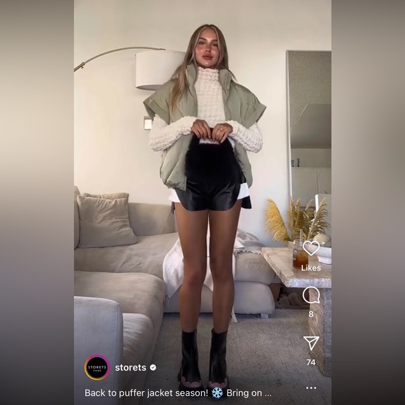 Storets leather shorts - Picture 1 of 6